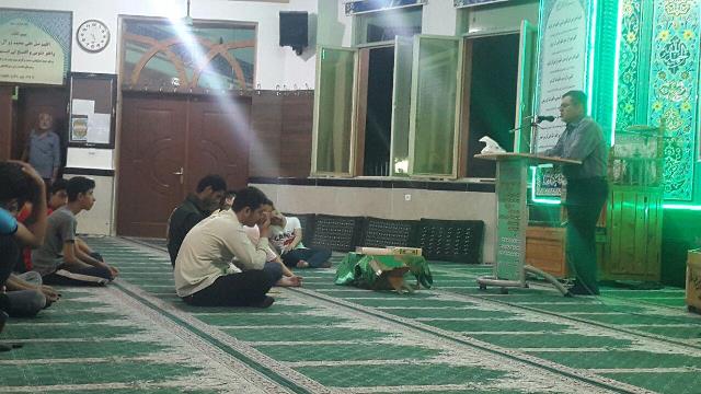 سخنرانی معاون مرکز در مسجد امیرالمومنین (ع) حافظ آباد