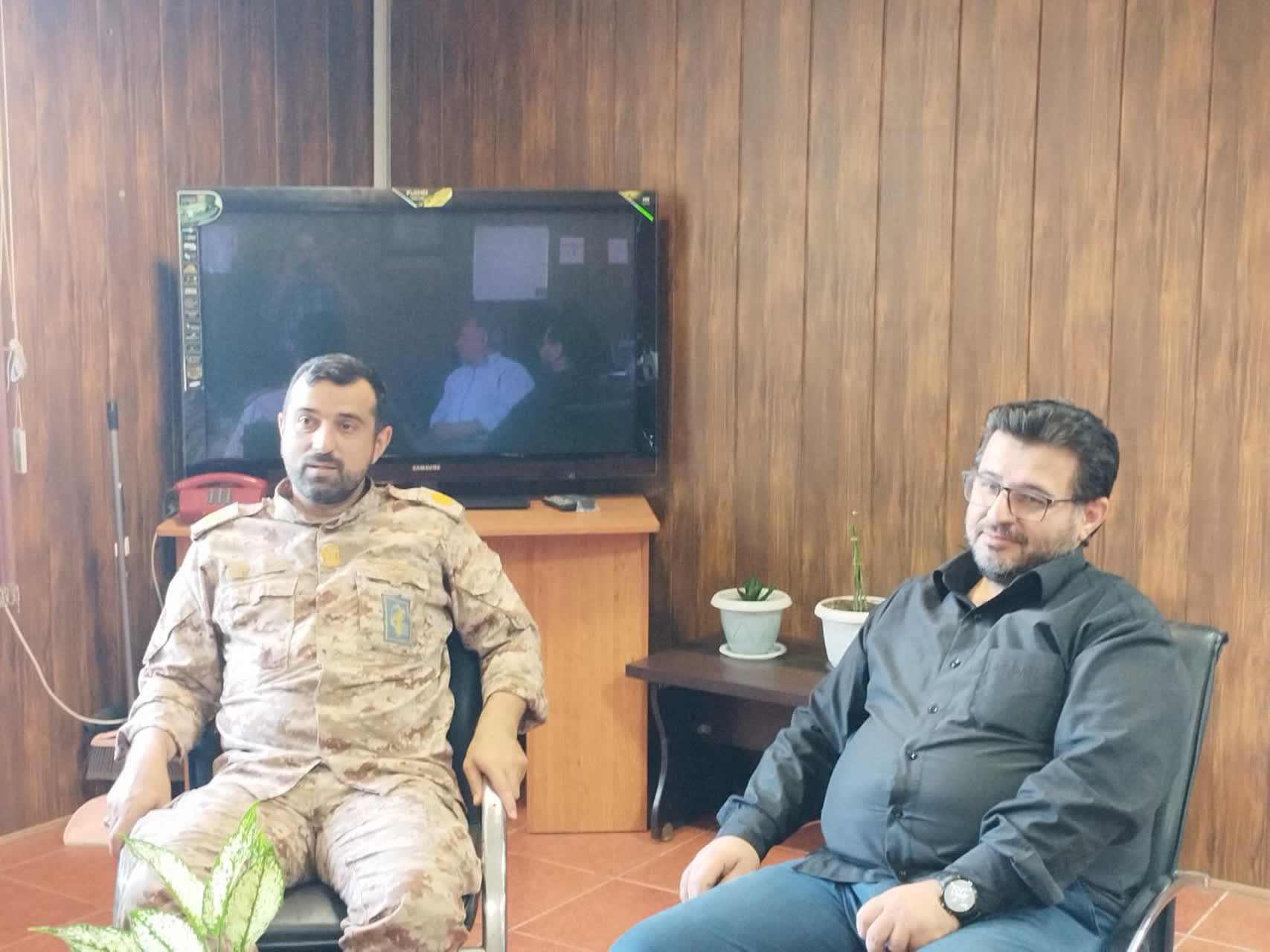 نشست رئیس مرکز مطهری با مسول آموزش سپاه استان گیلان