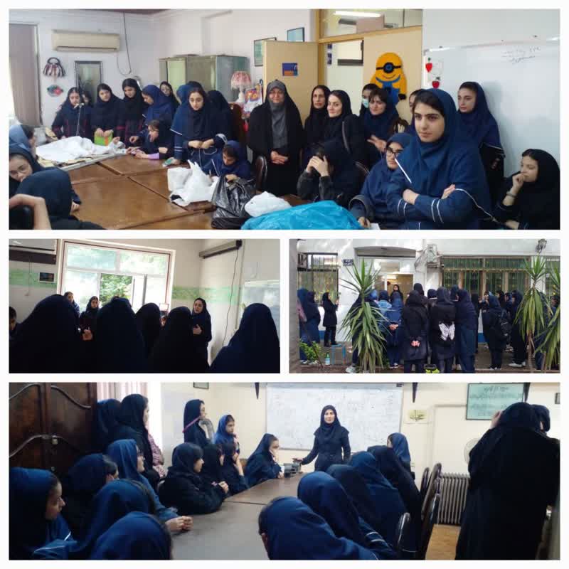 بازدید دانش آموزان دختر دبیرستان افروز 