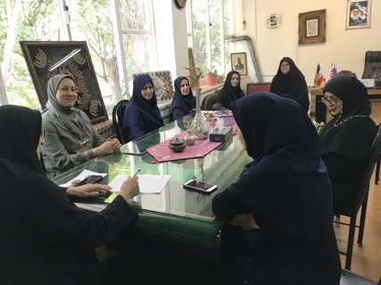 جلسه رییس مرکز و همکاران  بمناسبت  فرارسیدن ماه محرم 