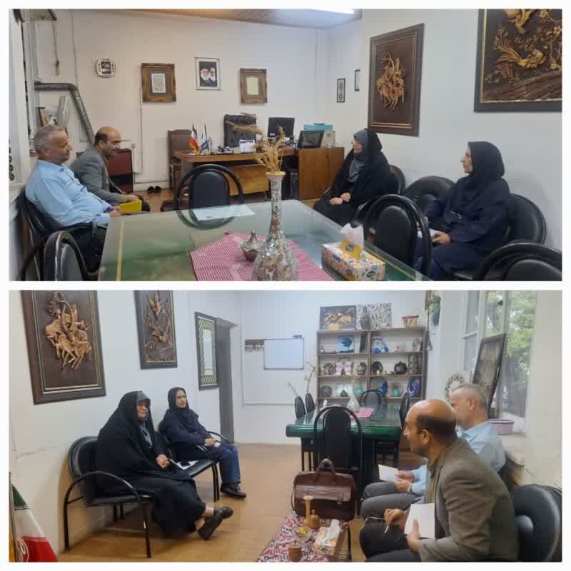 نشست مشترک رییس مرکز خواهران رشت با کمیته امداد 